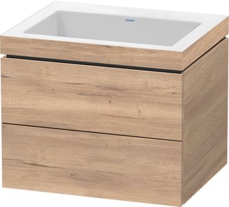 Duravit Duravit L-cube Conjunto Encolado A Pared, 2 Cajones, Sin