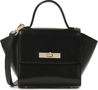 Kazar Elegante Handtas met Unieke Vorm - Dames - Handtassen - Zwart - ONE Size - Leer - Tassen