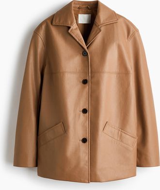 H&M Jacke mit Coating - Beige