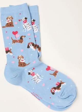 Fat Face FatFace Blue Dog Socks