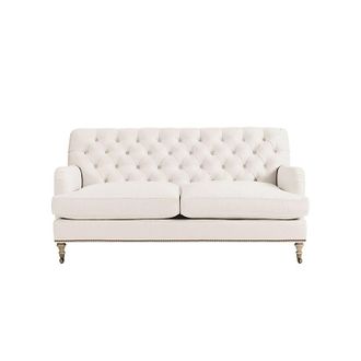 Ballard Designs Maggie Apartment Sofa with Brass Nailheads - Ballard Designs