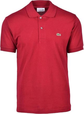 Lacoste Katoenen Polo Shirt - Heren - Polos - Rood - M - Katoen - Tops