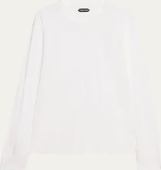Tom Ford Mens Lyocell-Cotton Crewneck T-Shirt