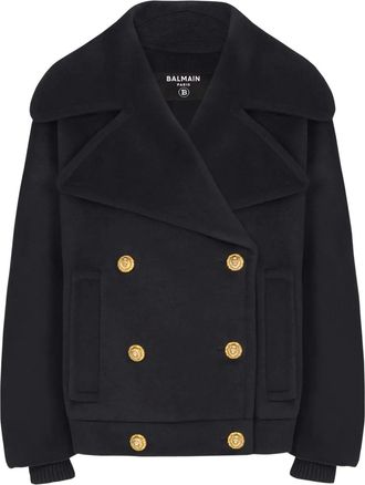 Balmain Caban doppiopetto - Nero