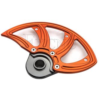 OEM Protector De Disco De Freno, Aluminio Resistente, F&aacute;cil Instalaci&oacute;n, 22 Mm, Color Naranja