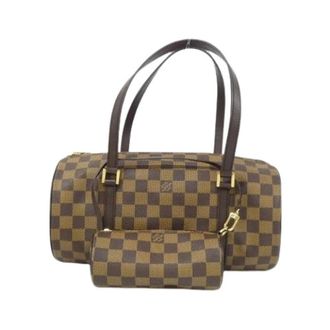 Louis Vuitton Pre-owned Damier Papillon Leren Tas - Dames - Pre-owned - Bruin - Maat: ONE Size