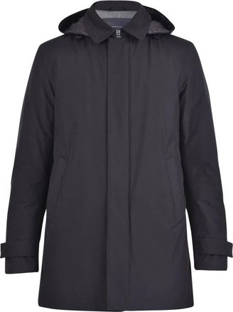 Herno Laminar Three-Quarter Coat - Heren - Trenchcoats - Zwart - 4XL - Nylon - Jassen