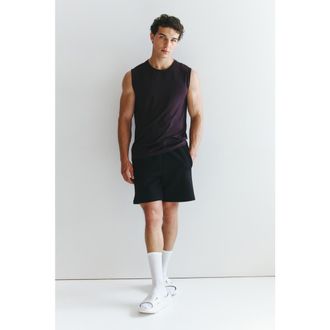 H&M Sports Scuba Knit Shorts With Drymove in Black at Nordstrom, Size Xx-Large