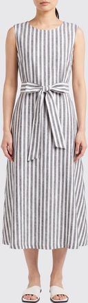 Barbour Abito midi in cotone a righe