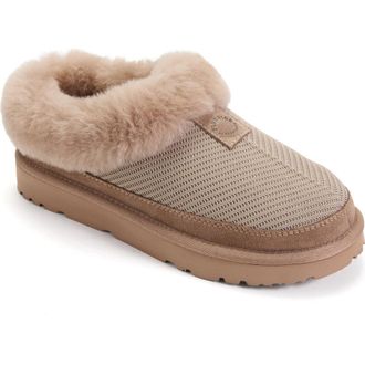 Dearfoams Fireside Adelaide Sport Knit Water Repellent Clog in Driftwood at Nordstrom, Size 11