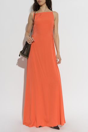 Alaia Off-shoulder Dress, Womens, Orange