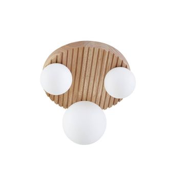 Lindby Lindby L&aacute;mpara De Techo mori En Marr&oacute;n Madera