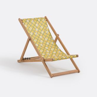 La Redoute Interieurs Ligstoel in geolied acaciahout, Marguerite