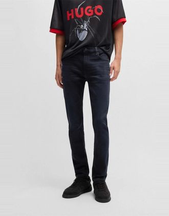 HUGO BOSS Mens Five Pocket Design Slim Jeans - Navy - Size: 32/34