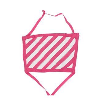 Off-white Off White Gesichtsmaske Damen Baumwolle Fuchsia