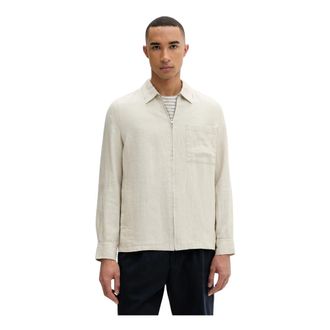 Marc O'Polo Heren, Jassen, Beige, Maat: 2XL Linnen