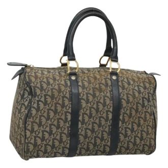 Dior Pre-owned Handbags, female, Blue, Size: ONE SIZE Pre-owned Vintage Boston Bag