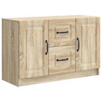 vidaXL Aparador Roble Sonoma 89 X 34,5 X 57 Cm Madera De Ingenier&iacute;a Vidaxl