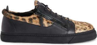 Giuseppe Zanotti Sneakers Frankie con doppia zip - Oro