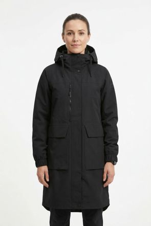 Icepeak Funktionsmantel ICEPEAK ABBENVILLE, Damen, Gr. 36, basic schwarz, Obermaterial: 59% Baumwolle, 41% Polyamid. Futter: 100% Polyester, M&auml;ntel Funktionsm