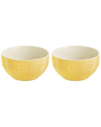 Staub Ceramic 2Pc Citron Large Universal Bowl Set