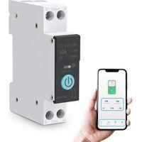 OEM Interruptor Wifi Inteligente, Disyuntores Dom&eacute;sticos, Control Remoto Por Tel&eacute;fono M&oacute;vil, 3 Modos De Sincronizaci&oacute;n Para Electrodom&eacute;sticos (32a)