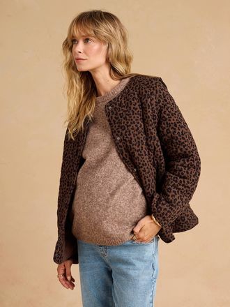 Envie de Fraise Gesteppte Tragejacke aus Musselin ENVIE DE FRAISE mit Recycling-Polyester schokolade