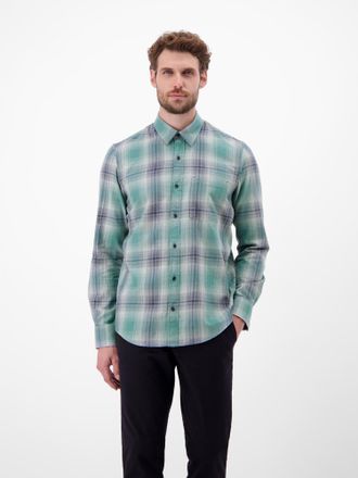 Lerros Karohemd LERROS LERROS Herren Karohemd, charakterstark und stilbewusst, Herren, Gr. XXL, Normalgr&ouml;ssen, blau (storm blau), 100% Baumwolle, Hemden Karo