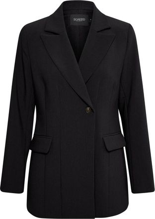Soaked In Luxury Klassieke Zwarte Blazer - Dames - Blazers - Zwart - XL - Polyester - Jassen
