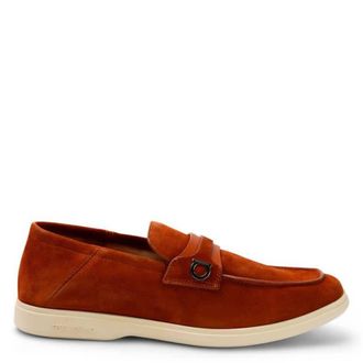 Ferragamo Gancini Ornament Deconstructed Loafers, Size 6