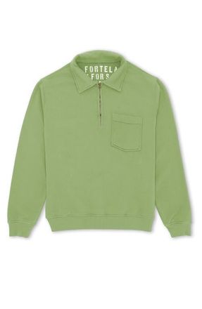 Fortela Cotton Zip-Up Sweatshirt in Sage Green at Nordstrom, Size Xx-Large Eu
