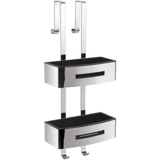 Gedy Poseidon porta oggetti doccia appendibile a 2 ripiani nero codice prod: 000077194300000 - Gedy