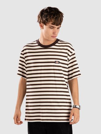 Dickies Stripe Camiseta marr&oacute;n