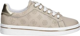 Guess Beige Sportieve Damessneakers - Dames - Sneakers - Beige - 37 EU - Schoenen