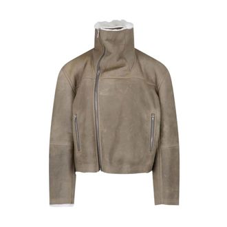 Rick Owens Dames, Jassen, Grijs, Maat: ONE Size Wol