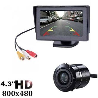 OEM Kit De Sistema De C&aacute;mara De Visi&oacute;n Trasera Inal&aacute;mbrica Para Coche/cami&oacute;n/furgoneta/camioneta/autocaravana Con Monitor De 4,3