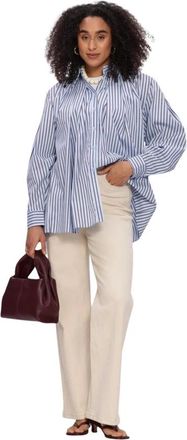 Amaya Amsterdam Overhemden, Dames, Blauw, L, Katoen, Blaze Blouse