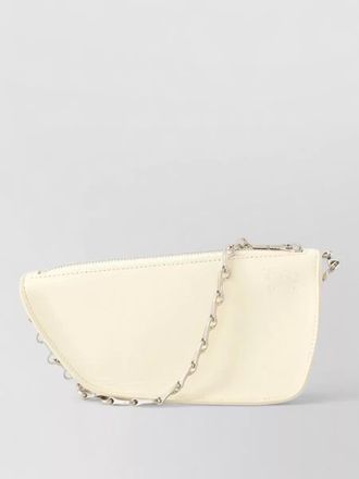 Burberry micro shield wallet chain shoulder bag leather