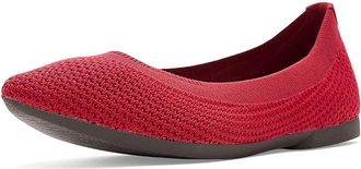 Allbirds Breezer Point Womens Shoes Warm Red (Dark Cocoa Sole) : 10.5 B - Medium, Polyester