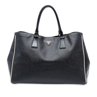 Prada Pre-owned Prada Large Perforated Saffiano Lux Galleria Zip Tote Ladies 084LBAWU2YP9KJAF