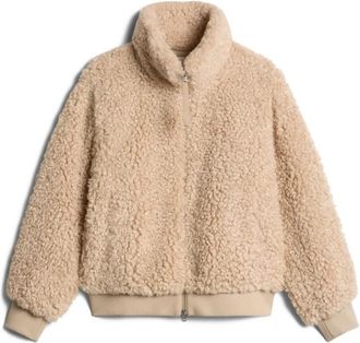 Marc O'Polo Teddy Blouson - Dames - Jassen - Beige - S - Polyester - Jassen