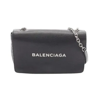 Balenciaga Pre-owned Cross Body Bags, female, Black, Size: ONE SIZE Pre-owned Everyday Leather Shoulder Bag