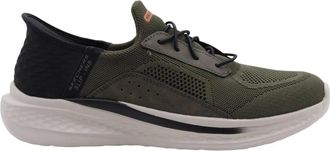 Skechers Heren, Schoenen, Groen, Maat: 41 EU