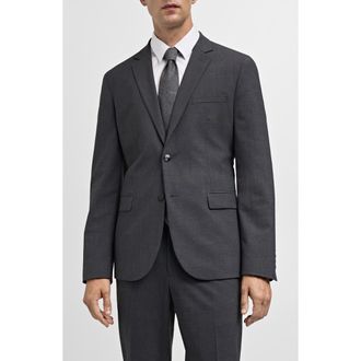 Mango Superslim Fit Stretch Sport Coat in Medium Heather Grey at Nordstrom, Size 38