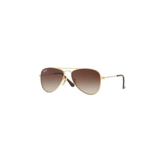 Ray-Ban Junior Aviator Rj 9506S 223/13 - unisex - Zonnebrillen - Geel - 52 MM - Accessoires