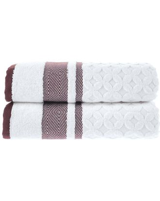 Alexis Alexis Antimicrobial Westport Bath Sheet, Pack Of 2