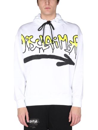 Disclaimer Sweatshirt With Logo Print