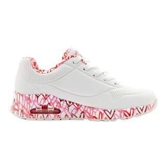 Skechers Schoenen, Dames, Wit, 41 EU, Leer, Uno Loving Love Sneakers