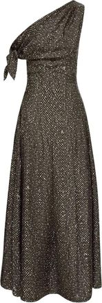 Oscar De La Renta Abito con motivo chevron - Nero