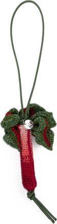 032c Knit Rhubarb Hair Charm - Red